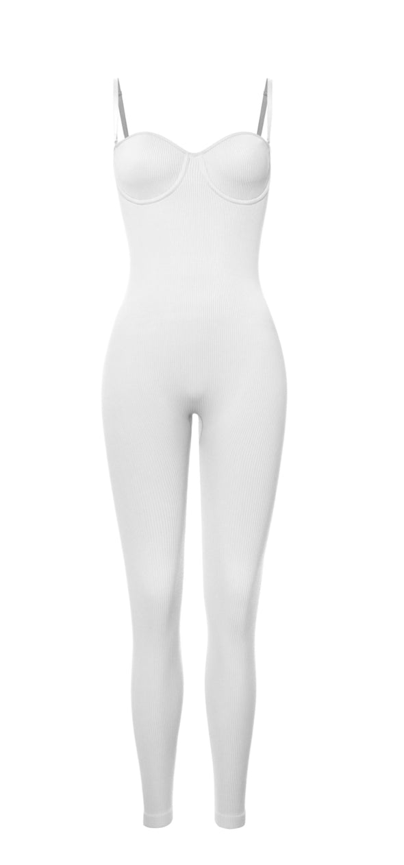 Pure-fit Ribbed Jumpsuit