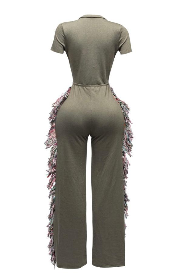 Total Diva Fringe Jumpsuit